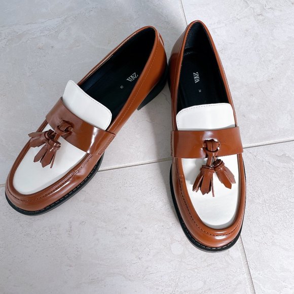 BRAND NEW ZARA SIZE 38 LOAFER, MIUMIU STYLE - Picture 2 of 7